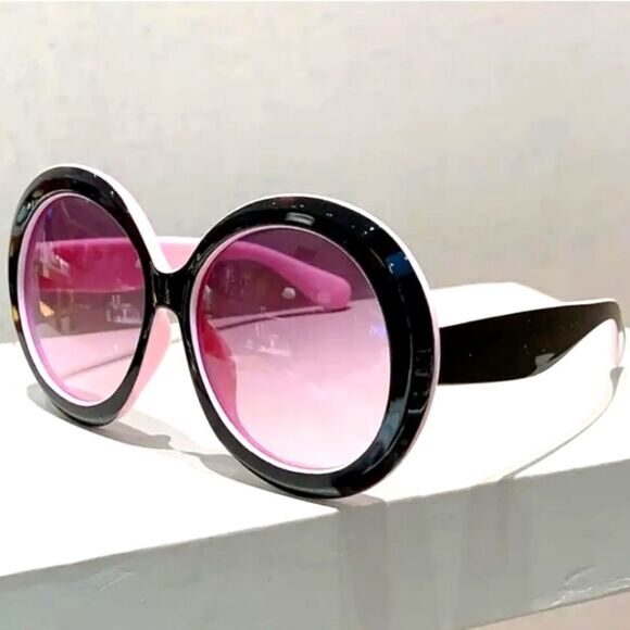Oversized anti-reflective color block sunglassess main image 4